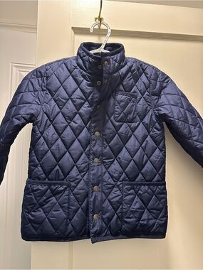 Janie and Jack Quilted Navy Puffer Jacket